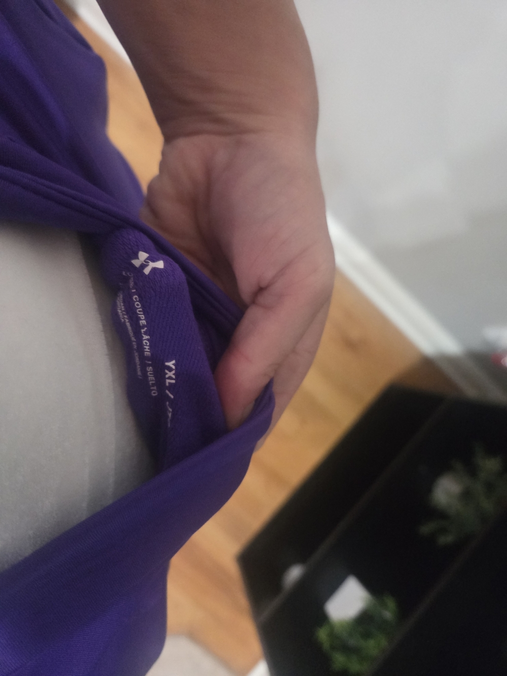 Under Armour Purple Half-Zip Athletic Pullover - Picture 3 of 3